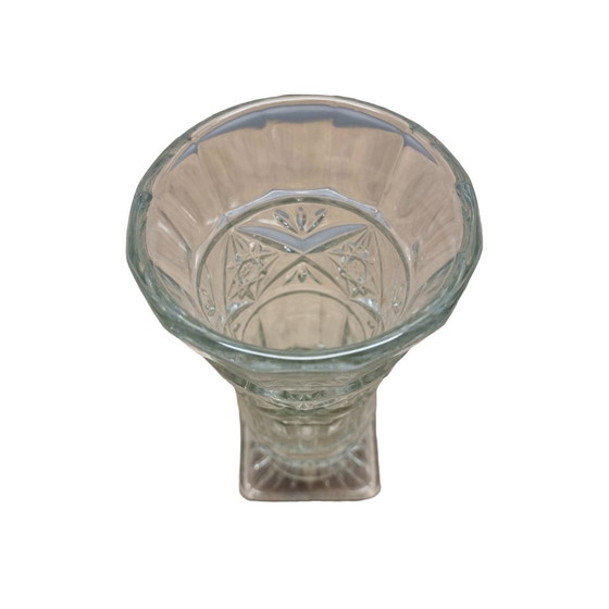 Image 1 of Vintage Pressed Glass Vase