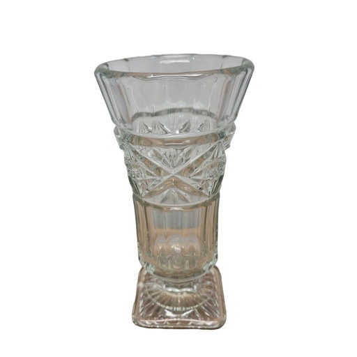 Vintage Pressed Glass Vase