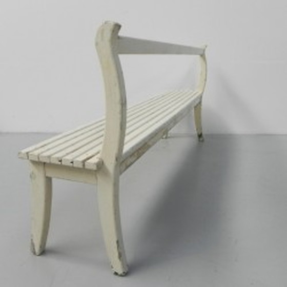 Image 1 of Banc de café en bois 179 cm de long