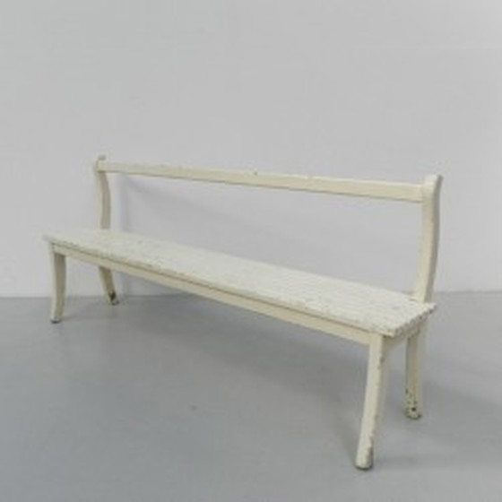 Image 1 of Banc de café en bois 179 cm de long