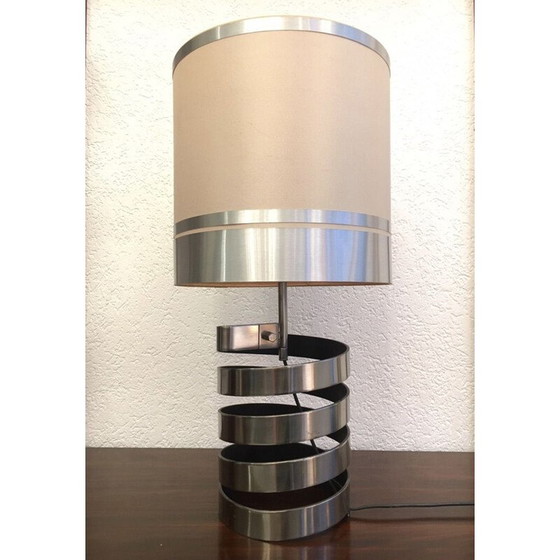 Image 1 of Vintage spiral table lamp France 1970
