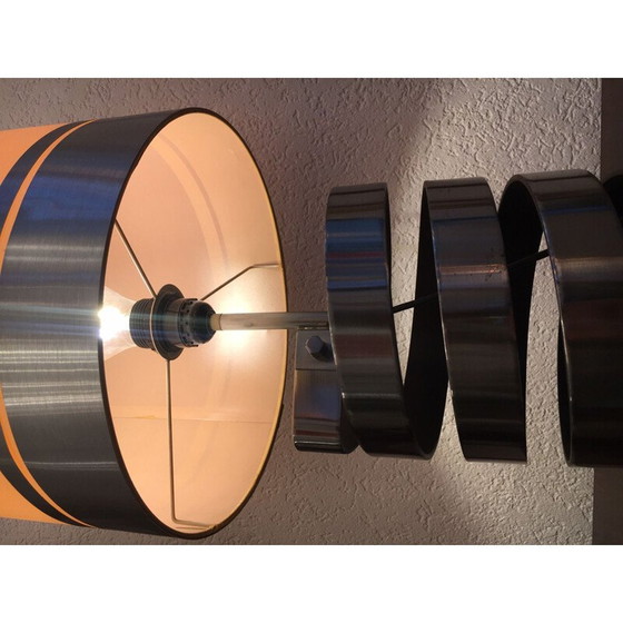 Image 1 of Vintage spiral table lamp France 1970
