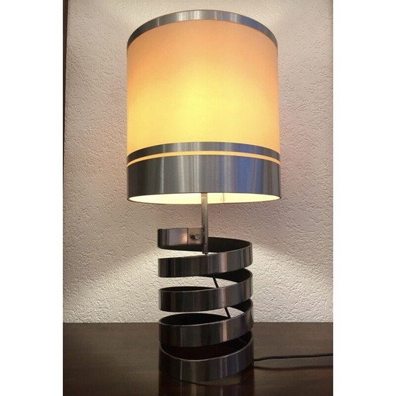 Image 1 of Vintage spiral table lamp France 1970