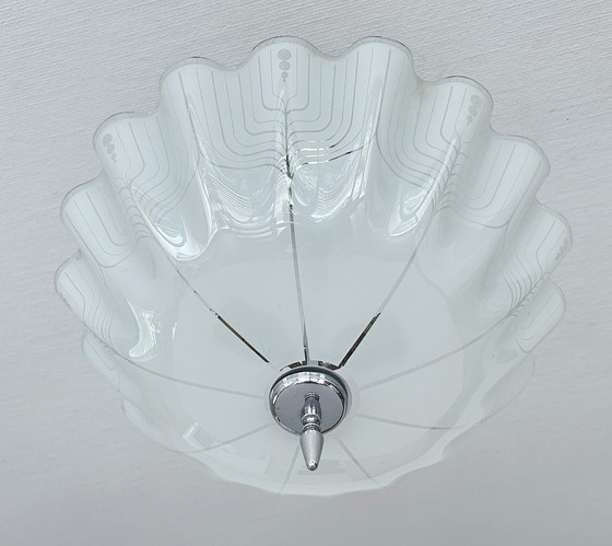 Image 1 of Art Deco Glass Pendant Lamp