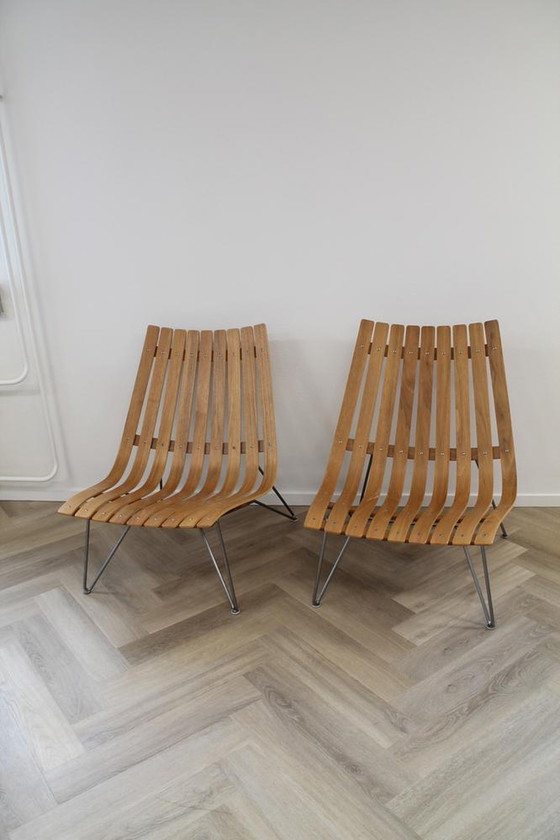 Image 1 of Scandia Chairs wooden set of 2