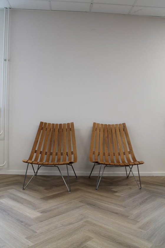 Image 1 of Scandia Chairs wooden set of 2