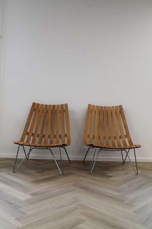 Scandia Chairs wooden set of 2