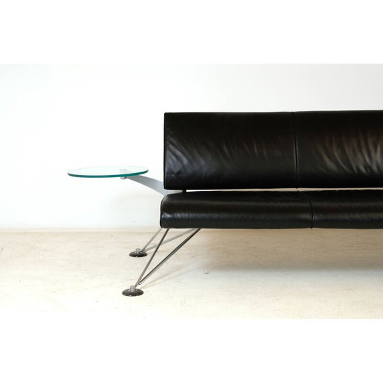 Image 1 of Vintage leather Wing 3-seter sofa by Roy Fleetwood for Vitra, 1990s