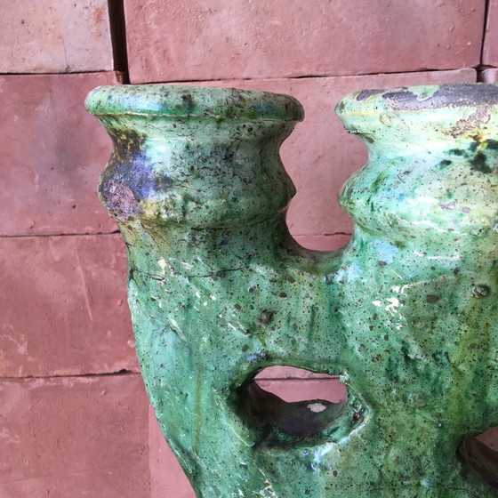 Image 1 of Tamegroute Pottery Candlestick