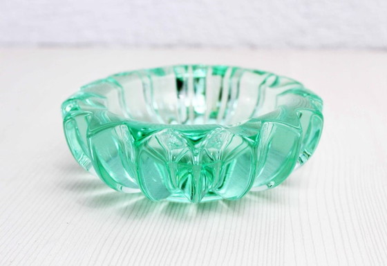 Image 1 of Art Deco crystal ashtray P.D'Avesn.