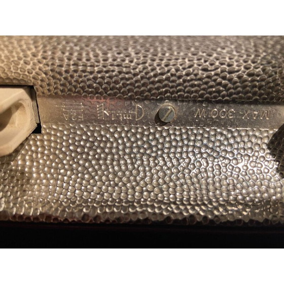 Image 1 of Vintage wall lamp caltha lacquered burgundy by Gianfranco Frattini , Italy 1980