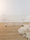 Vintage Space Age Coffee Table / Furniture Plexiglas 70S