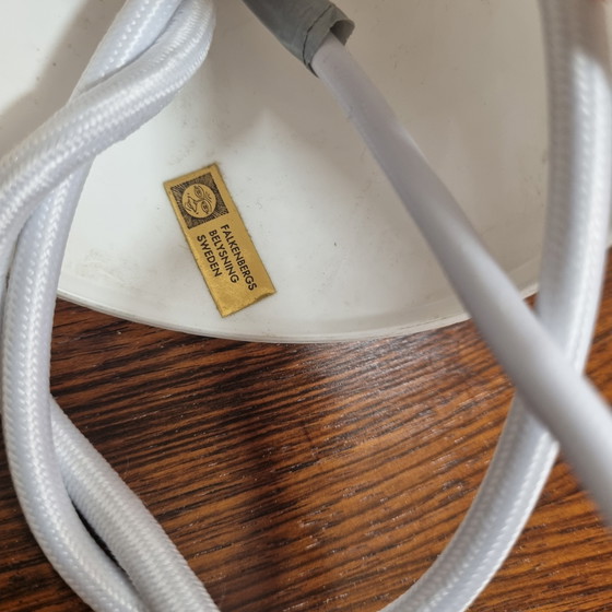 Image 1 of Set di due eleganti lampade a sospensione in ottone Löken di Helge Zimdal per Falkenbergs Svezia 1960.