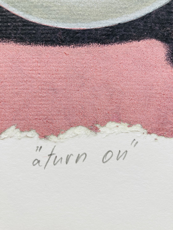 Image 1 of Sharon Amir - Vintage Silkscreen Egg - "A Turn On" - Z L