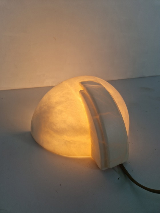 Image 1 of Art Deco Revival Alabaster Wall Sconce