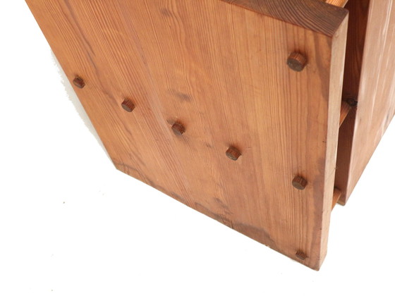 Image 1 of 3x poltrona modernista brutalista molto rara dell'architetto Fritz Zeiger