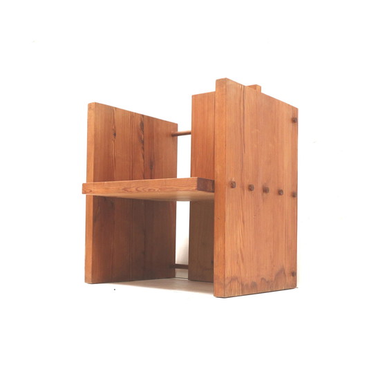 Image 1 of 3x poltrona modernista brutalista molto rara dell'architetto Fritz Zeiger