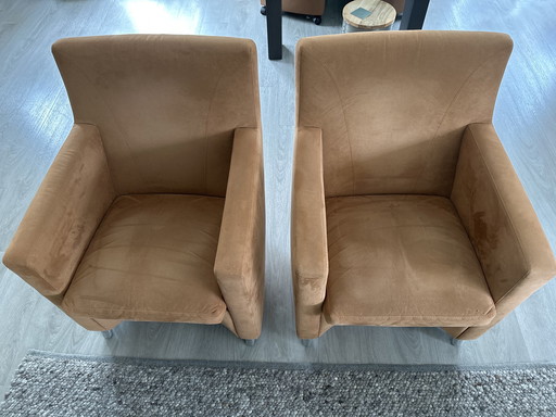 2x fauteuil Leolux Dolcinia