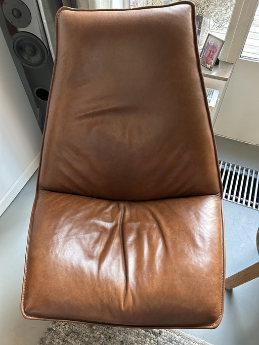 Cartel Armchair Living Smile - Brown Leather