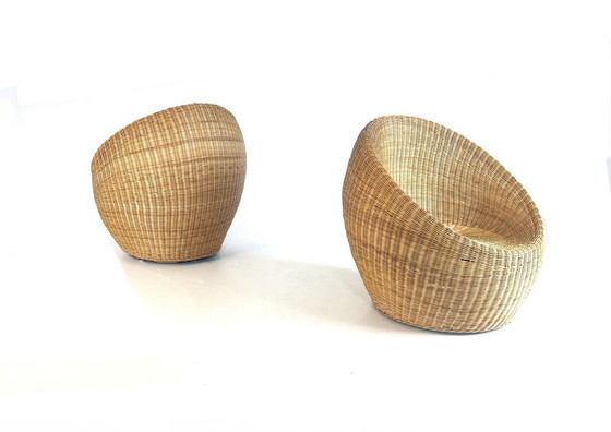 Image 1 of 2X Rattan Tub Chair