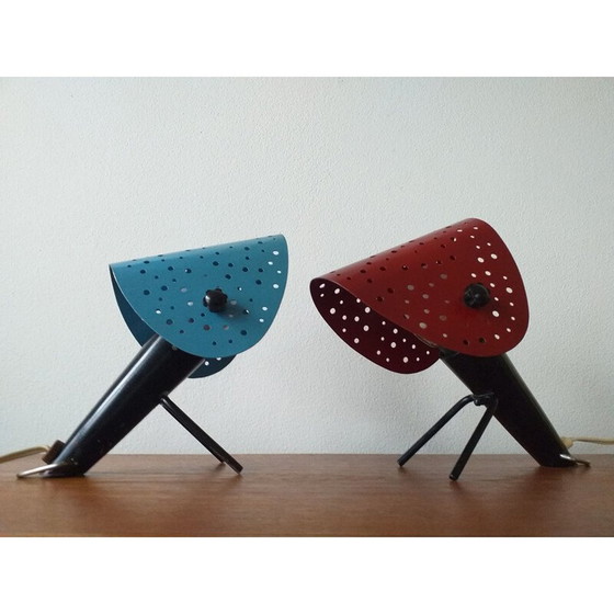 Image 1 of Coppia di lampade da tavolo vintage di Ernst Igl per Hillebrand, 1950
