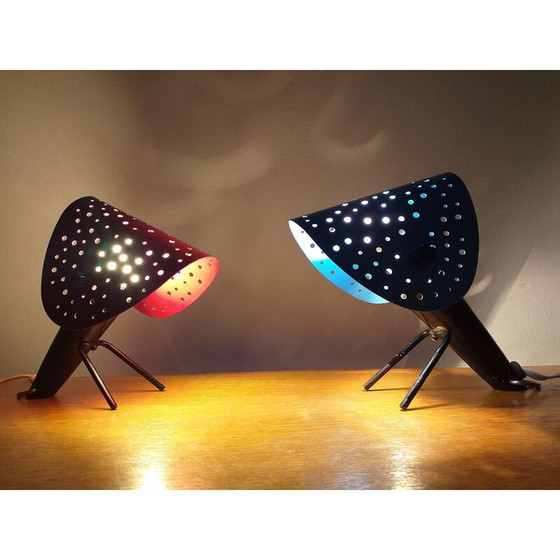 Image 1 of Coppia di lampade da tavolo vintage di Ernst Igl per Hillebrand, 1950