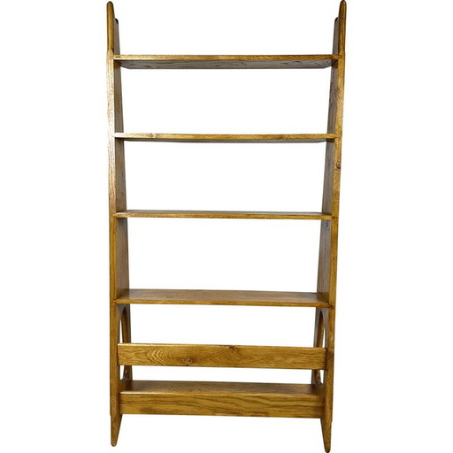 Vintage oak shelf by Pierre Cruège