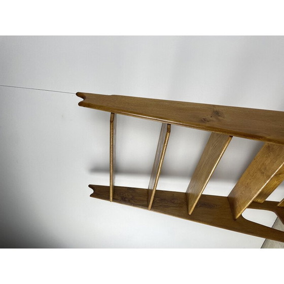 Image 1 of Vintage oak shelf by Pierre Cruège