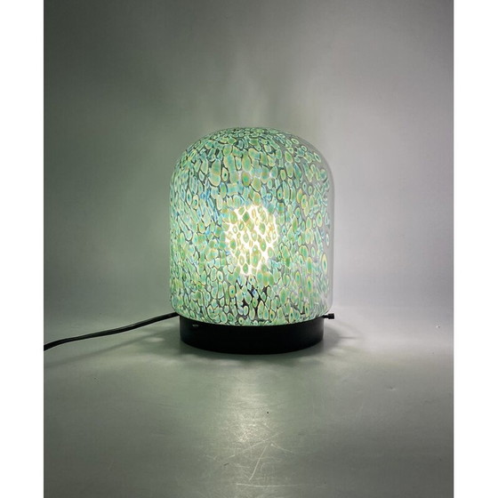 Image 1 of Vintage 'Neverrino' murrine-blown glass table lamp by Gae Aulenti for Vetreria Vistosi, Italy 1970s