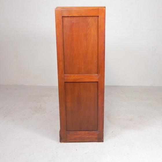 Image 1 of Oak Shutter Cabinet With 2 Shutters, 121 Cm High