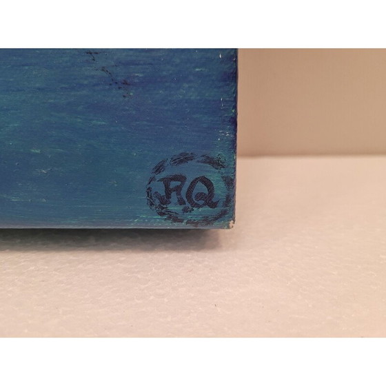 Image 1 of Pair of vintage "Plumas" paintings by Rodríguez Quesada