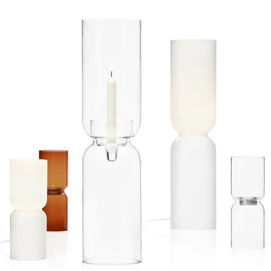 Image 1 of 2 X Iittala - Lantern Candlestick 60 Cm + Apparatus + Glass