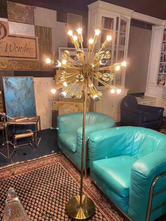 Image 1 of Lampada da terra vintage Sputnik