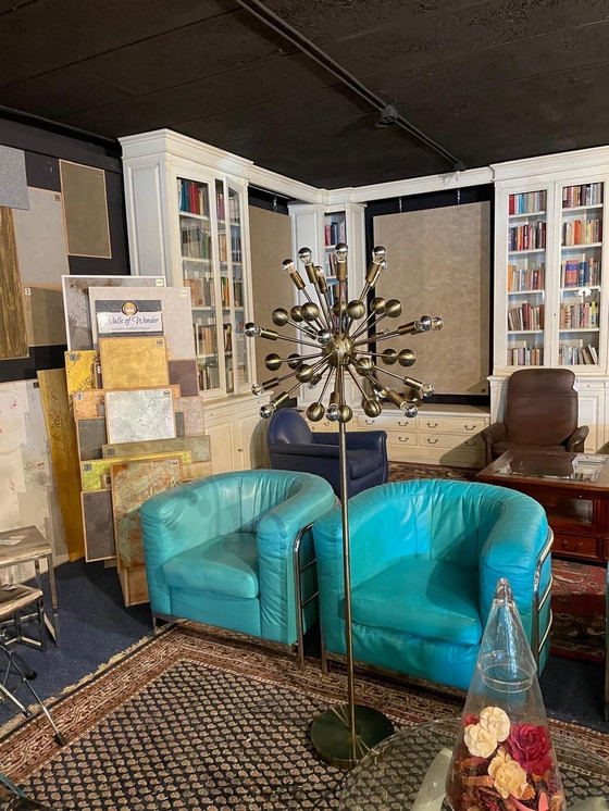 Image 1 of Lampada da terra vintage Sputnik