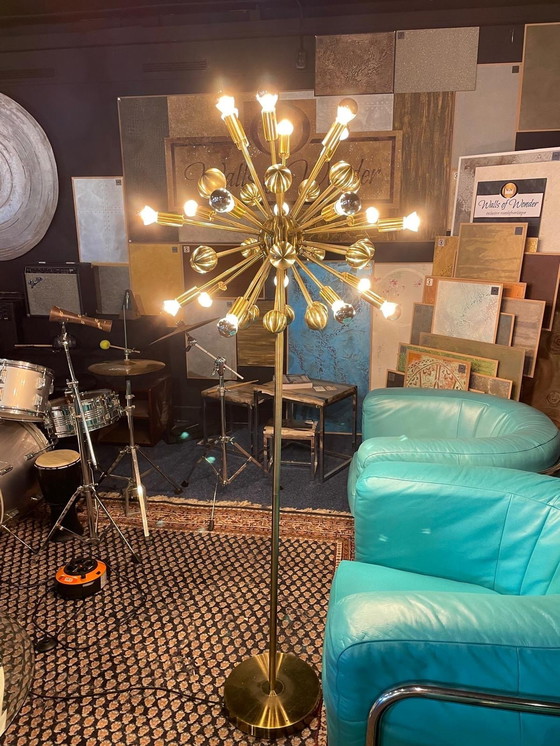 Image 1 of Lampada da terra vintage Sputnik