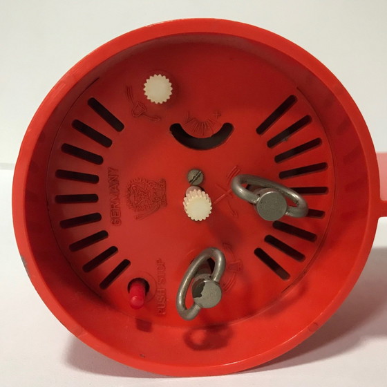 Image 1 of Vintage Alarm Clock - Card Holder - Jerger - Germany - Space Age - 1970