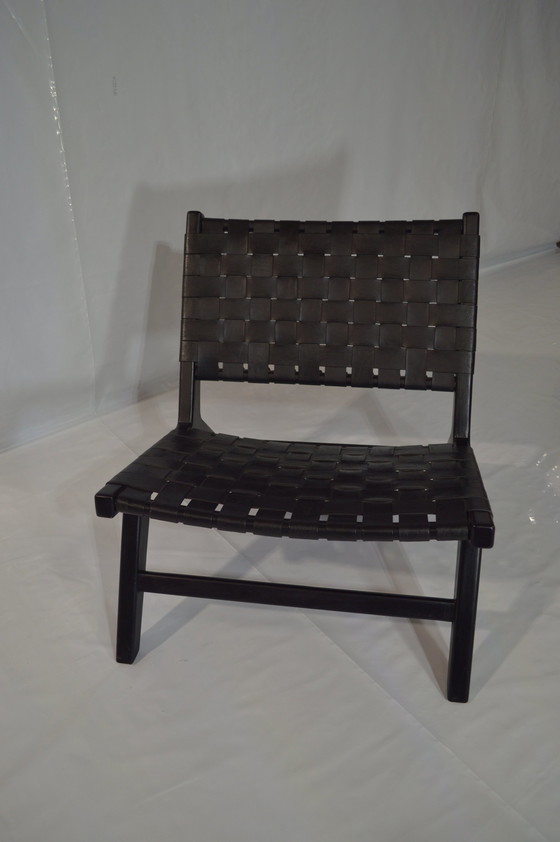 Image 1 of Braided Leather Chair Comme Chez Vous Arts