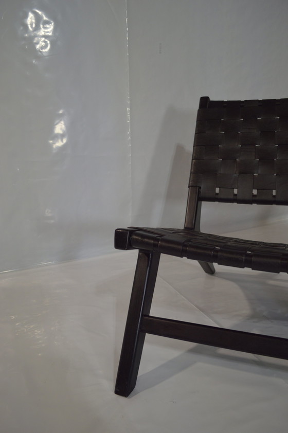 Image 1 of Braided Leather Chair Comme Chez Vous Arts