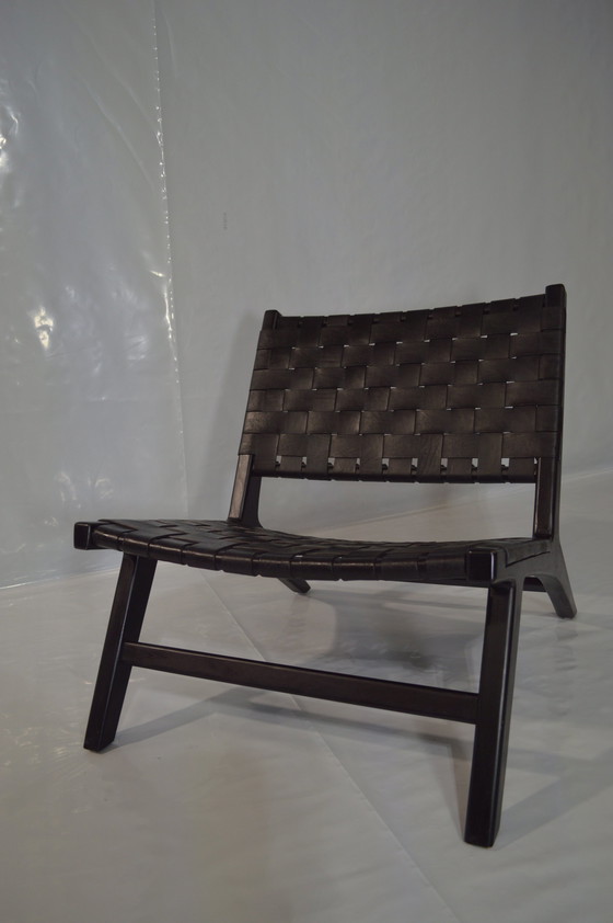 Image 1 of Braided Leather Chair Comme Chez Vous Arts