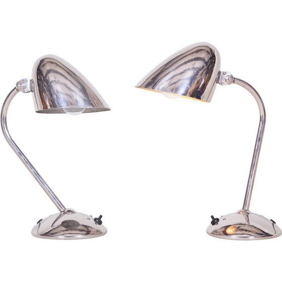 Image 1 of Coppia di lampade da tavolo vintage Art Déco di Franta Anyz per Napako, Repubblica Ceca, anni '30