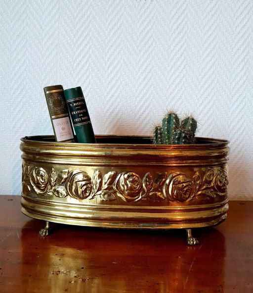 Copper Planter With Claw Feet Xixth Century