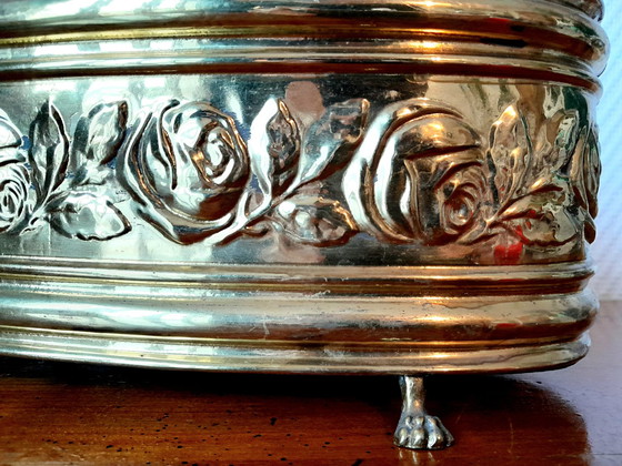 Image 1 of Copper Planter With Claw Feet Xixth Century