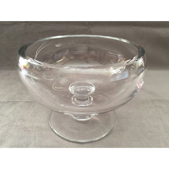 Image 1 of Vintage cup on pedestal in solid crystal