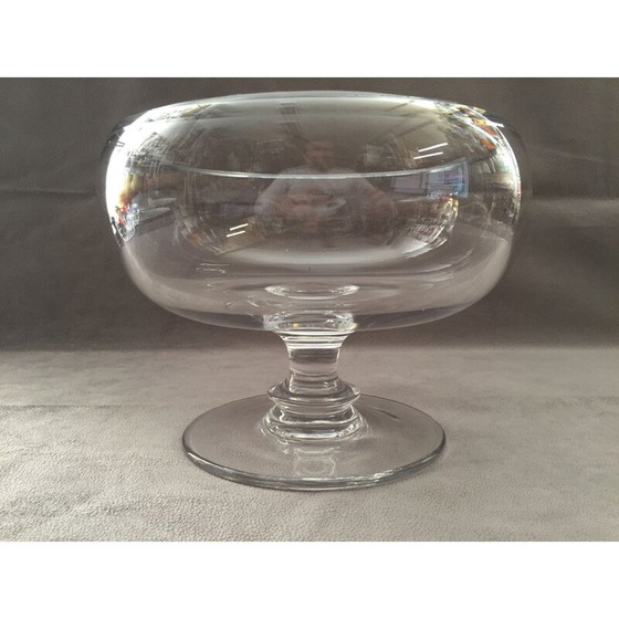 Image 1 of Vintage cup on pedestal in solid crystal