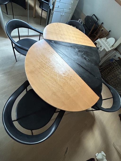 Vintage Design Castelijn Round Folding Dining Table