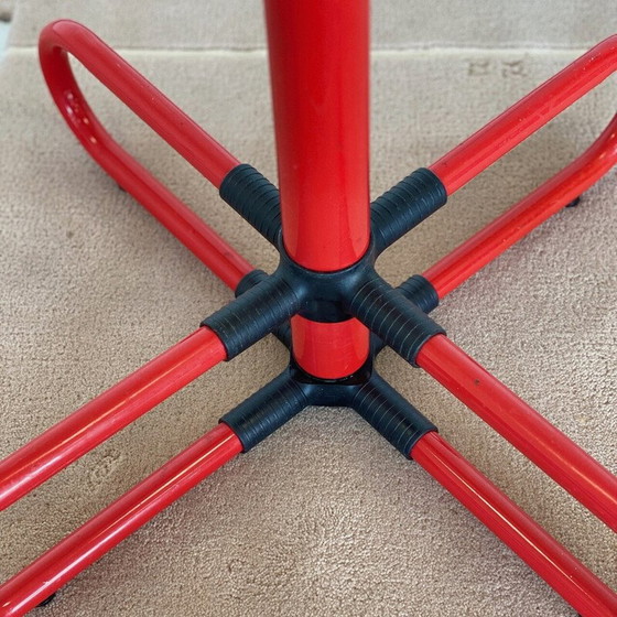 Image 1 of Vintage coat rack in red metal, 1980