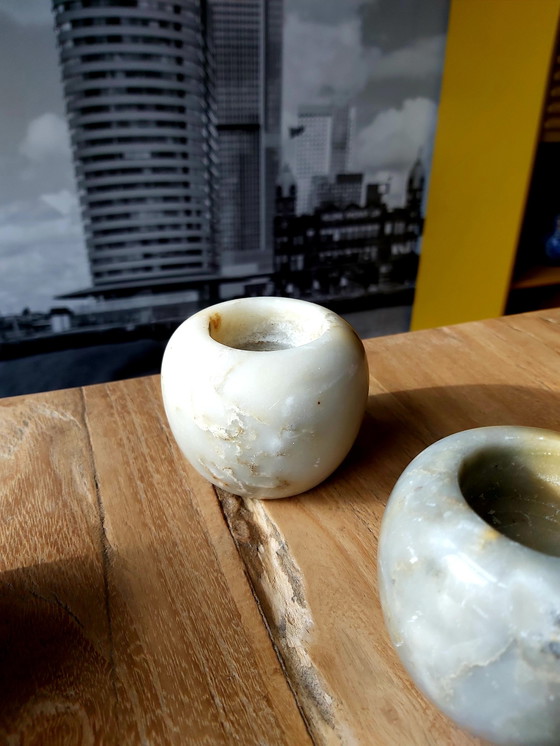 Image 1 of Marble candle holders