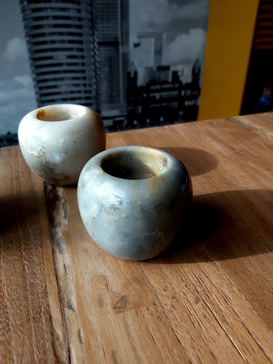 Image 1 of Marble candle holders