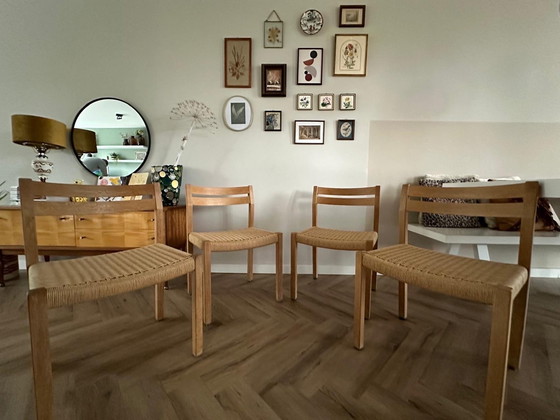 Image 1 of 4x Jl Møller Dining Chairs