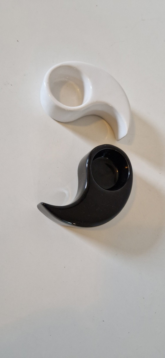 Image 1 of 90'S Ying Yang Waxine Light Holders